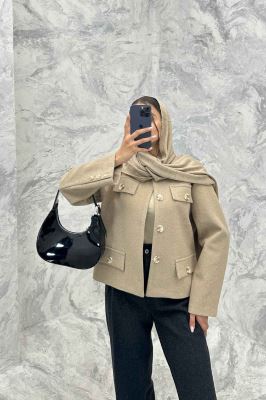 کت کوتاه فوتر طرح جیب آنیل