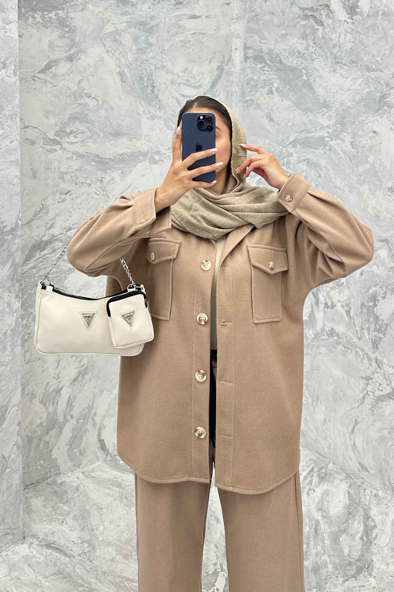 ست پالتو و شلوار روناک دو جیب پاکتی