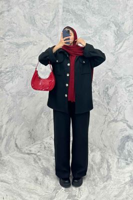 ست پالتو و شلوار روناک دو جیب پاکتی