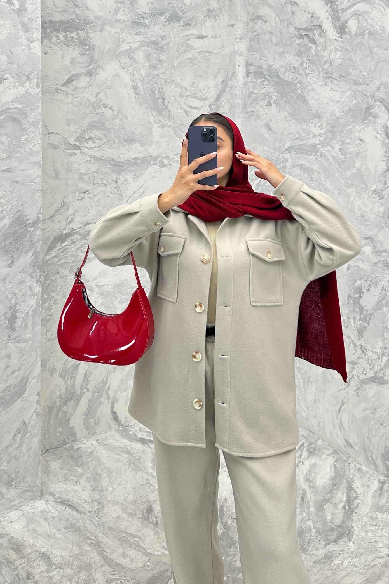 ست پالتو و شلوار روناک دو جیب پاکتی