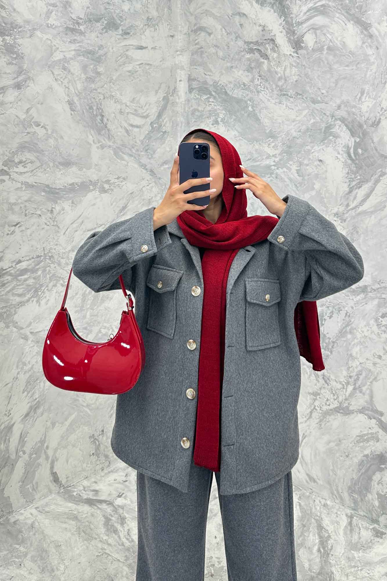 ست پالتو و شلوار روناک دو جیب پاکتی