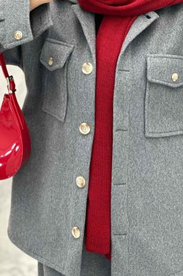 ست پالتو و شلوار روناک دو جیب پاکتی