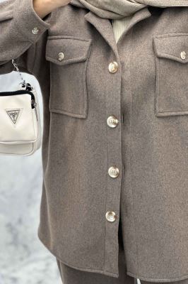 ست پالتو و شلوار روناک دو جیب پاکتی