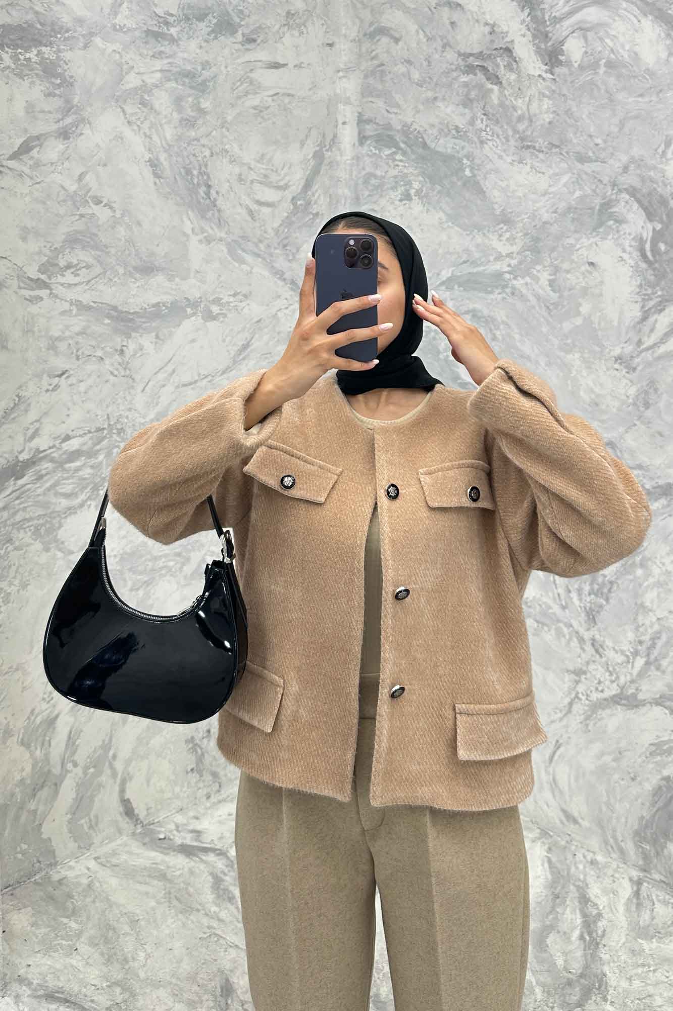 کت جیب نما آستردار لمزور پارمیس