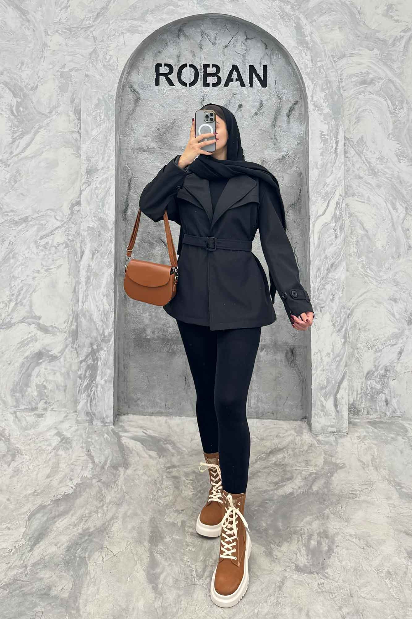 بارانی کوتاه پشت چتری سانتانا 