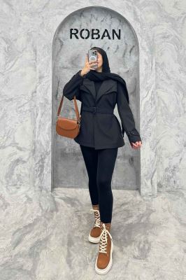 بارانی کوتاه پشت چتری سانتانا 