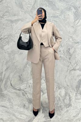 ست کت شلوار جلیقه دار مازراتیR