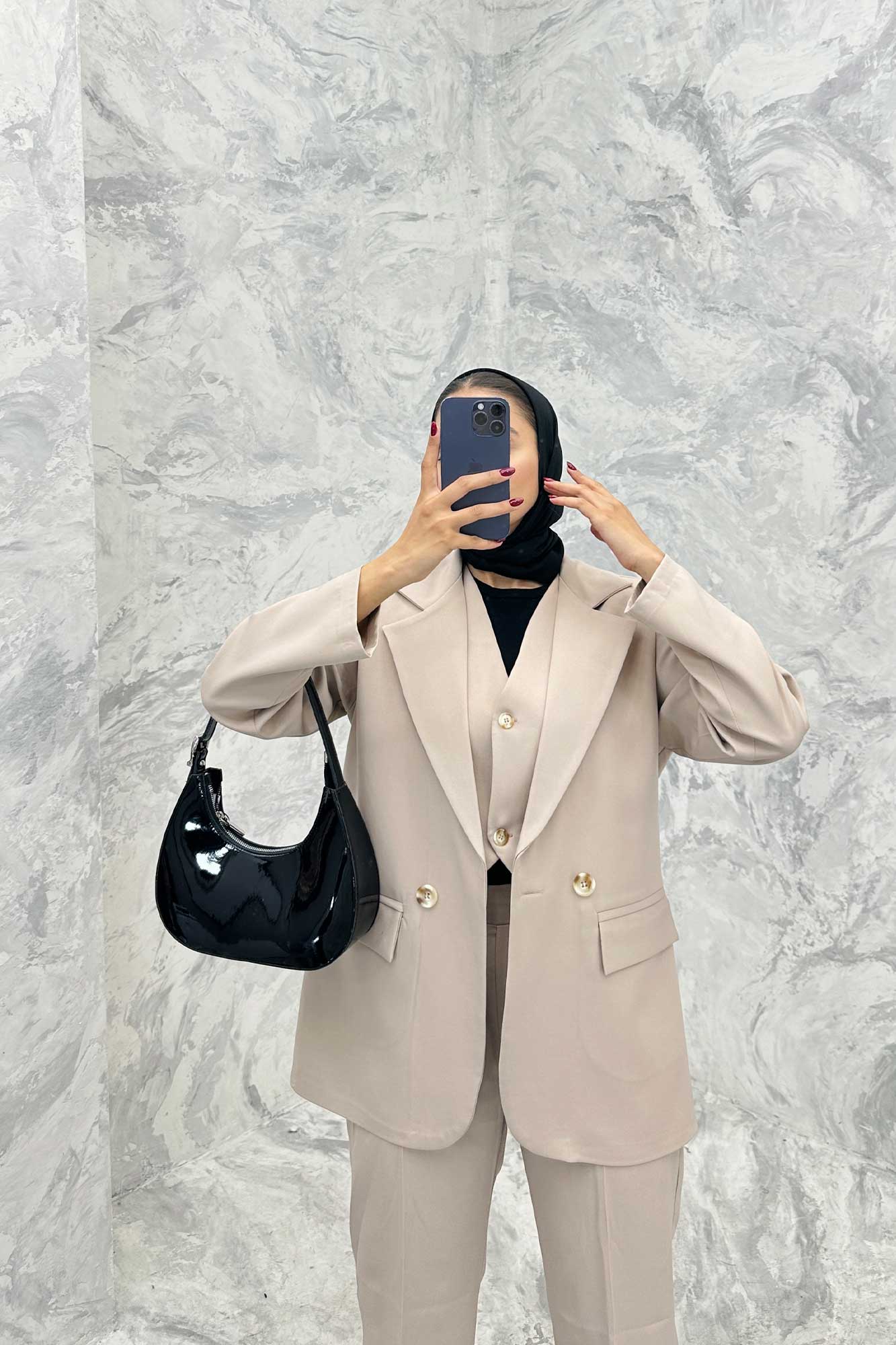 ست کت شلوار جلیقه دار مازراتیR