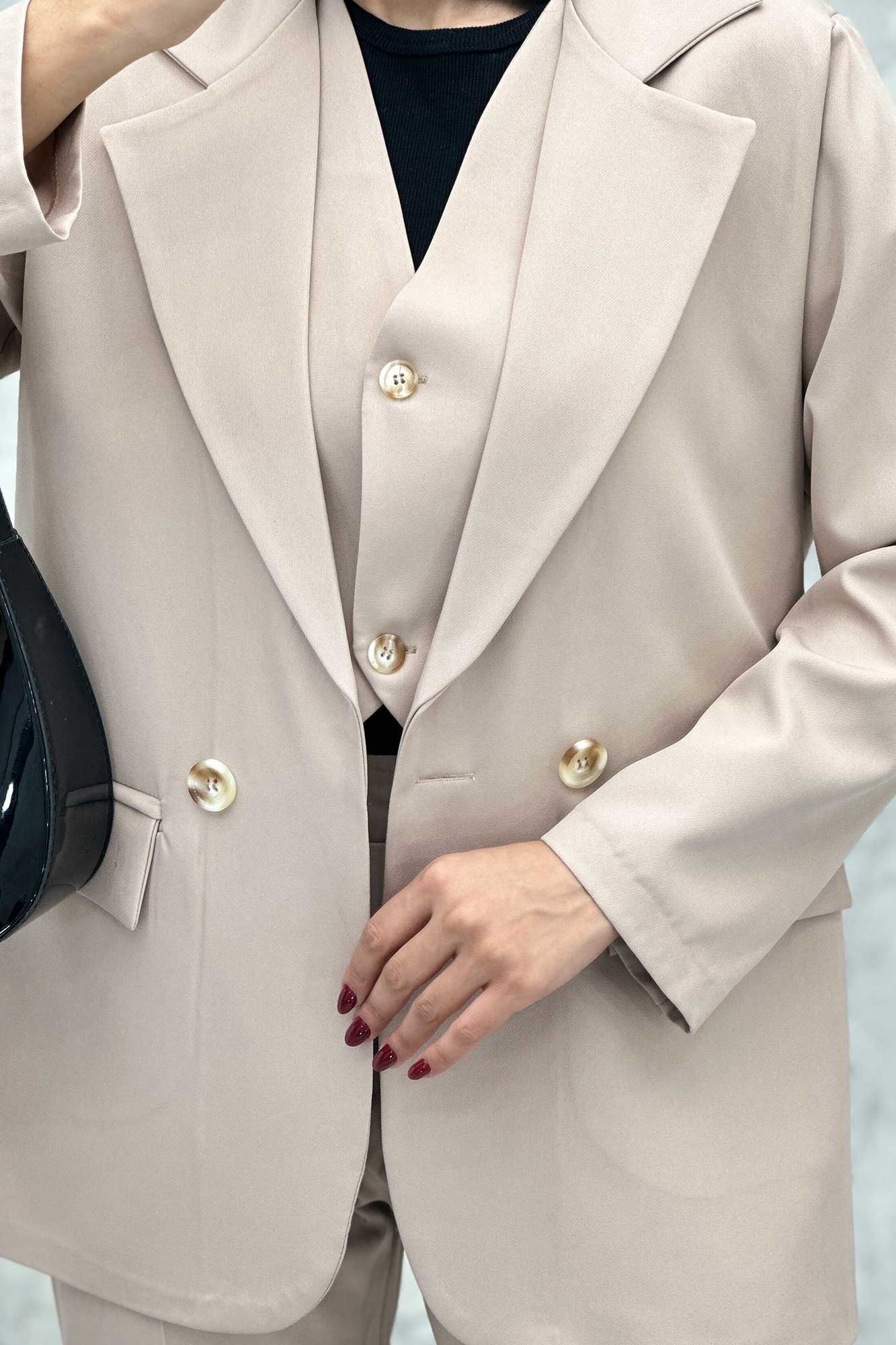 ست کت شلوار جلیقه دار مازراتیR