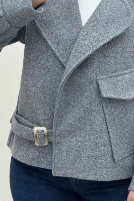 کت یقه ب ب فوتر تک جیب پاکتی (آستردار)