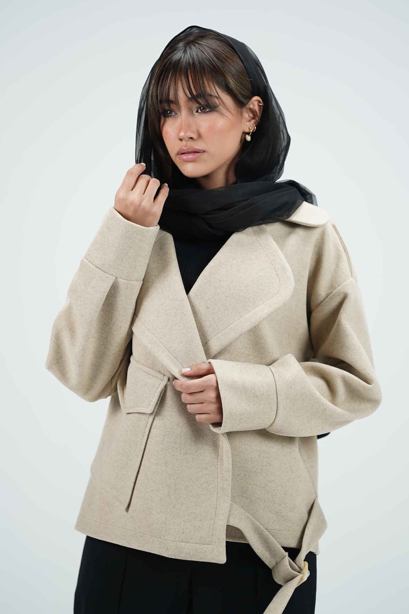 کت یقه ب ب فوتر تک جیب پاکتی