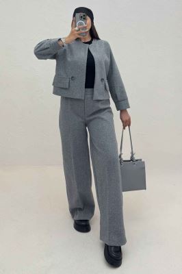 ست کت و شلوار جیب نما فوتر کژین