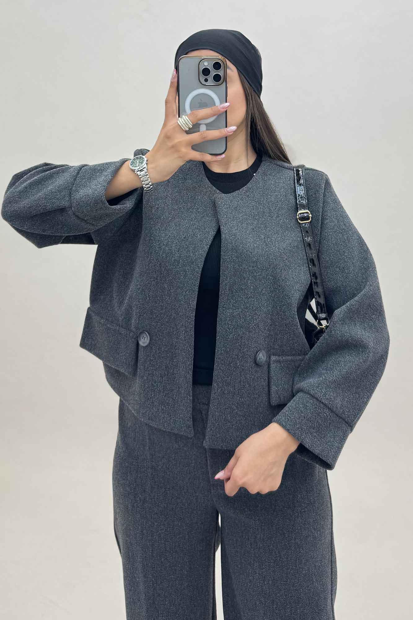 ست کت و شلوار جیب نما فوتر کژین