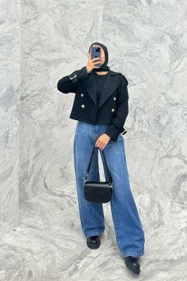 کراپ کت فیتیله طرح راه راه