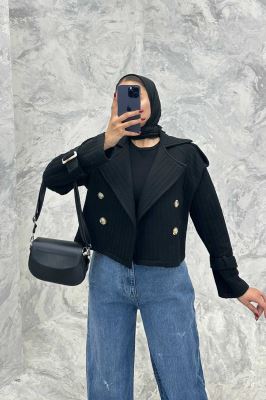 کراپ کت فیتیله طرح راه راه