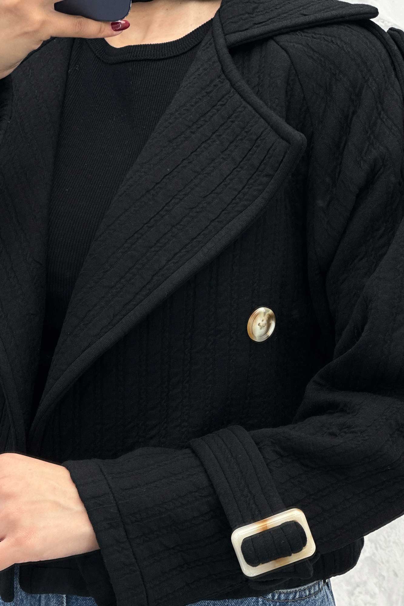 کراپ کت فیتیله طرح راه راه