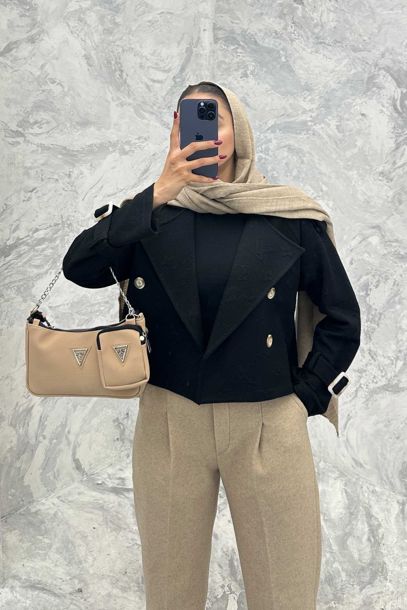 کراپ کت فیتیله طرح LV