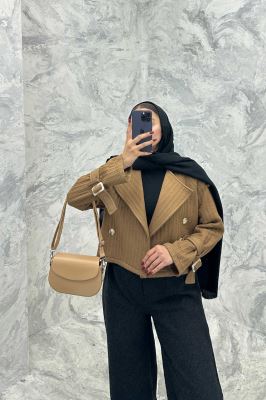 کراپ کت فیتیله طرح راه راه