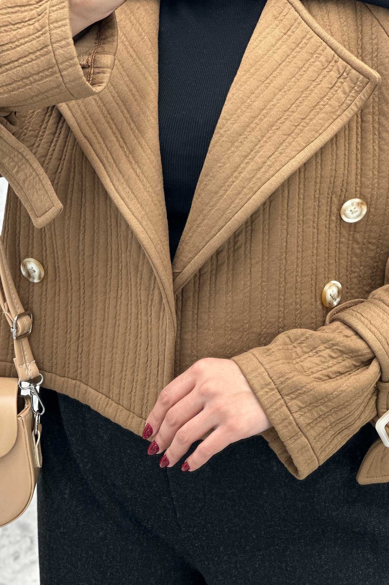 کراپ کت فیتیله طرح راه راه