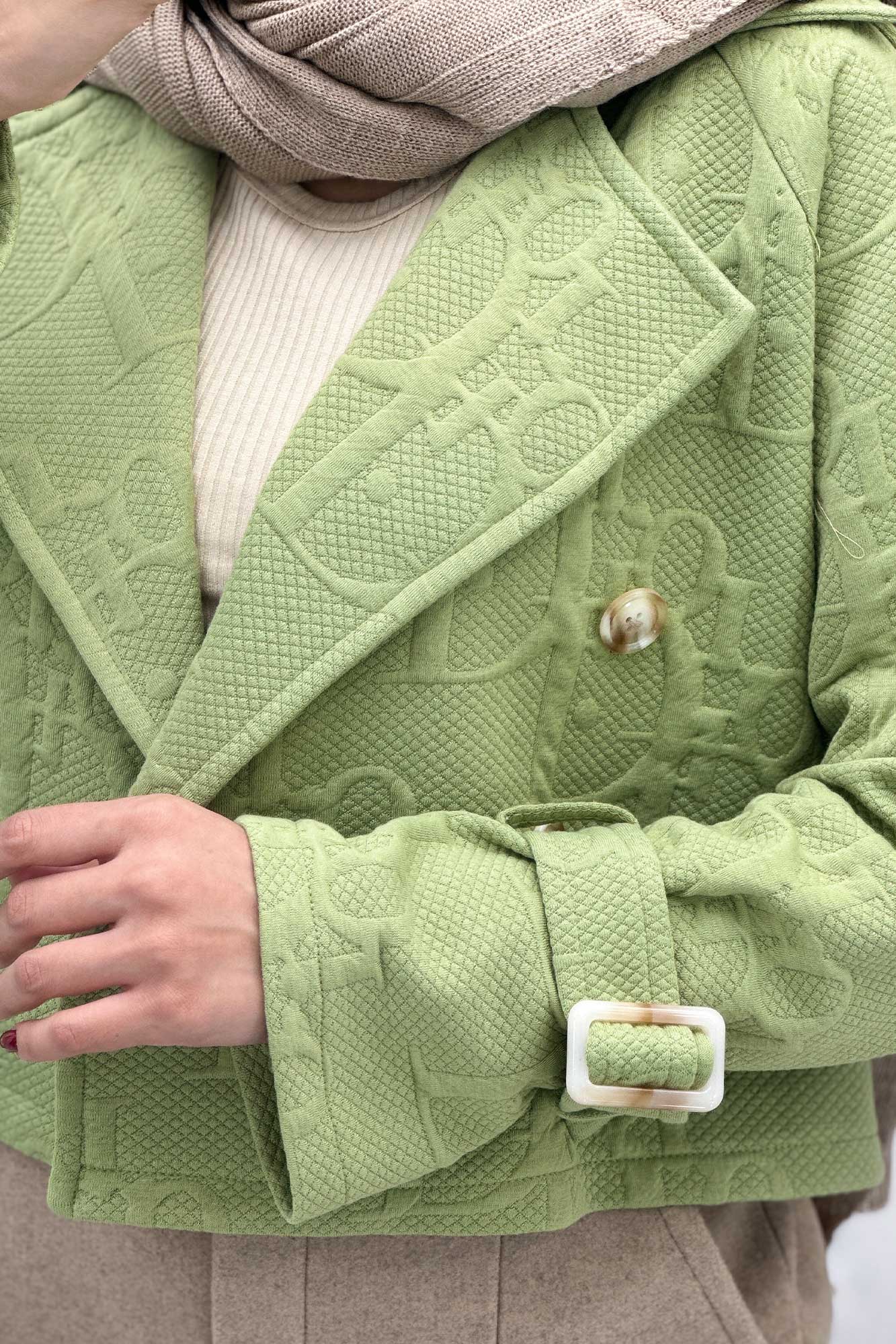 کراپ کت فیتیله طرح DIOR