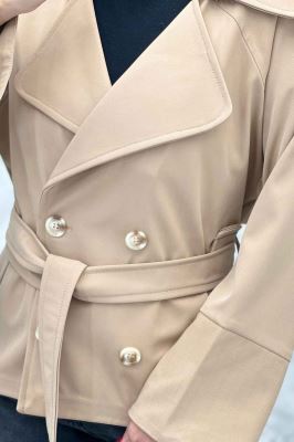 بارانی آستین کوک دوزی پشت ژیله شمیم