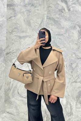 بارانی آستین کوک دوزی پشت ژیله شمیم