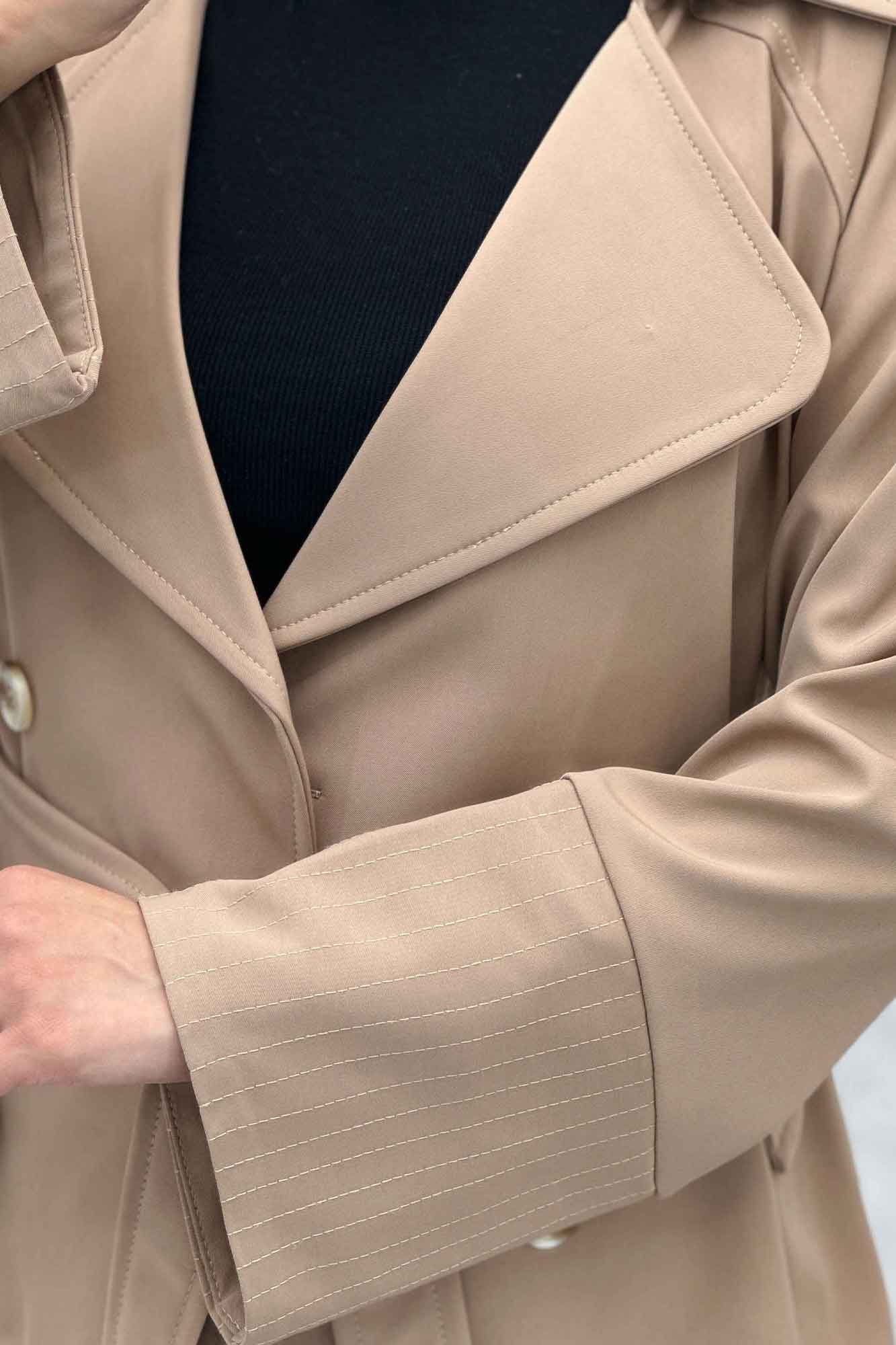 بارانی آستین کوک دوزی پشت ژیله شمیم