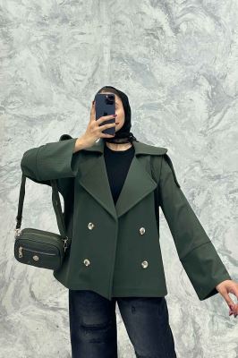 بارانی آستین کوک دوزی پشت ژیله شمیم