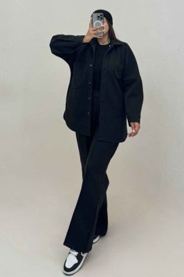 کت و شلوار فوتر جیب تا ب تا موژان