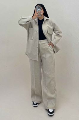 کت و شلوار فوتر جیب تا ب تا موژان