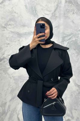 بارانی آستین کوک دوزی پشت ژیله شمیم