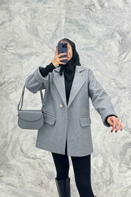 پالتو فوتر یقه ب ب دو جیب پاکتی TIMA