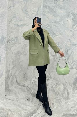 پالتو فوتر یقه ب ب دو جیب پاکتی TIMA