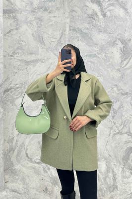 پالتو فوتر یقه ب ب دو جیب پاکتی TIMA