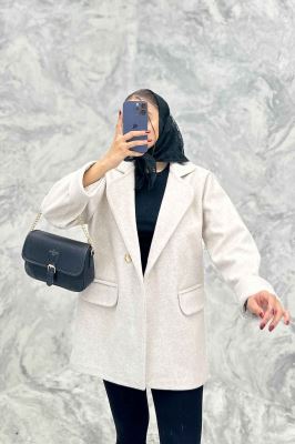 پالتو فوتر یقه ب ب دو جیب پاکتی TIMA