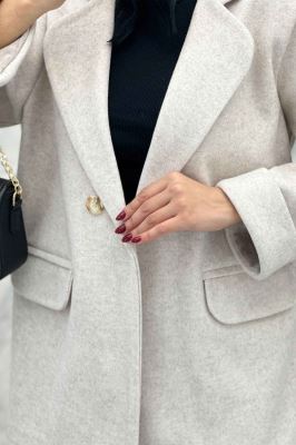 پالتو فوتر یقه ب ب دو جیب پاکتی TIMA