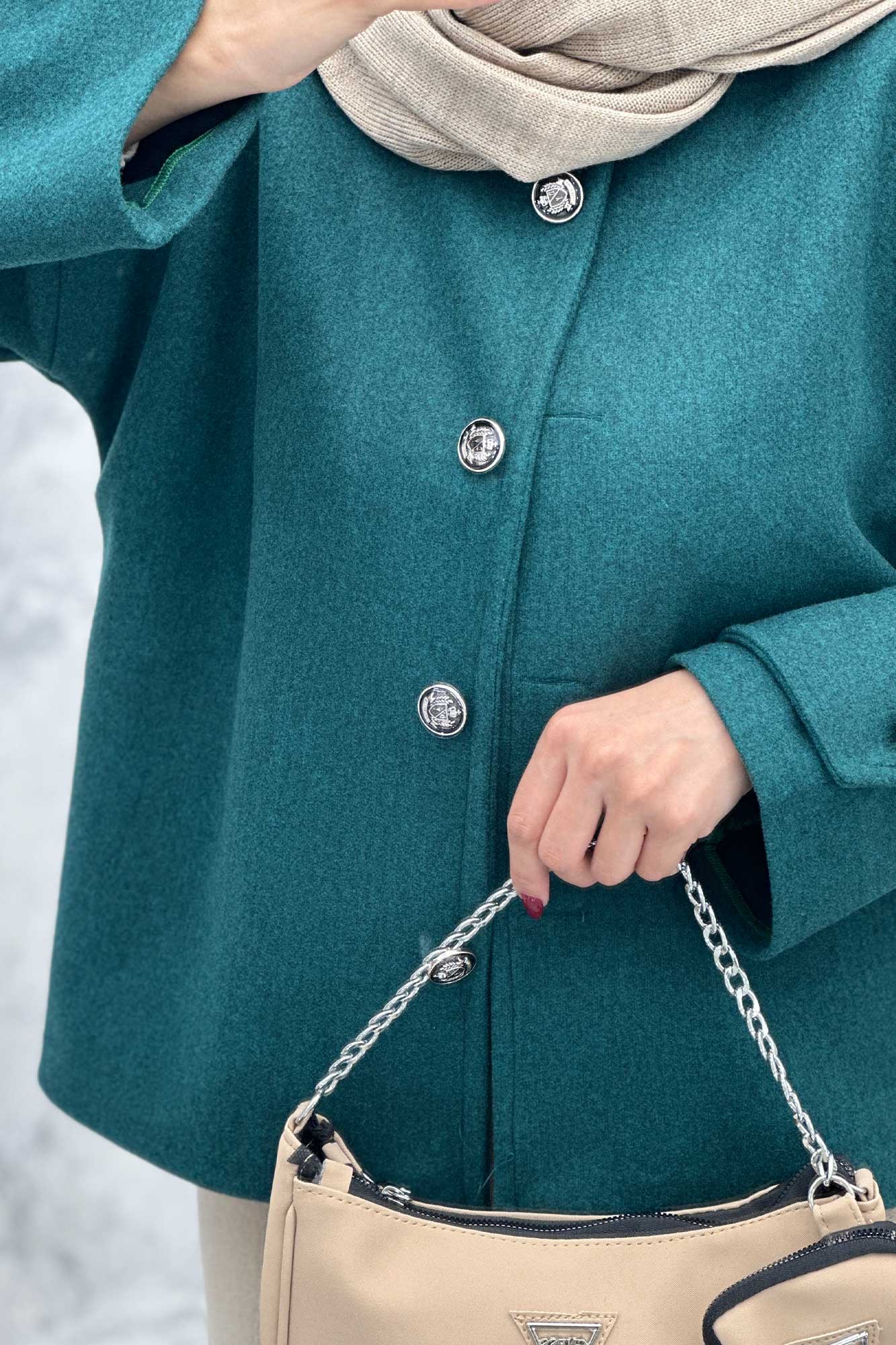 کت یقه گرد فوتر VIVIANNE