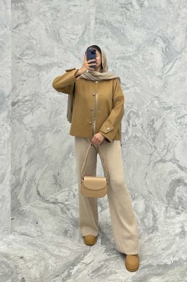 کت یقه گرد فوتر VIVIANNE