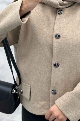 کت کوتاه فوتر یقه گرد آرام