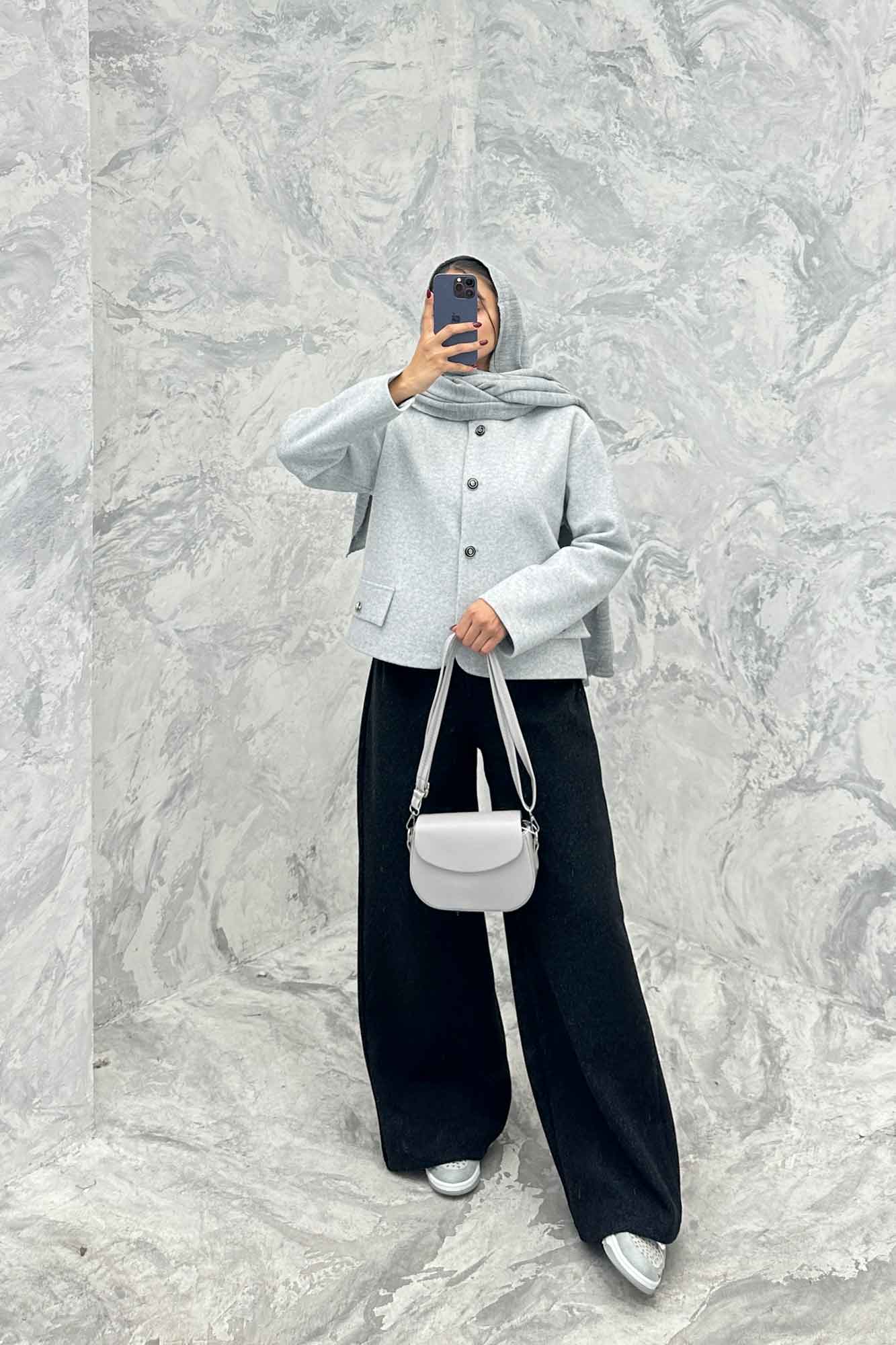 کت کوتاه فوتر یقه گرد آرام