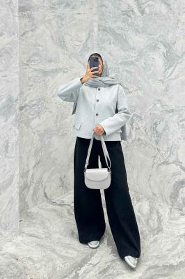 کت کوتاه فوتر یقه گرد آرام