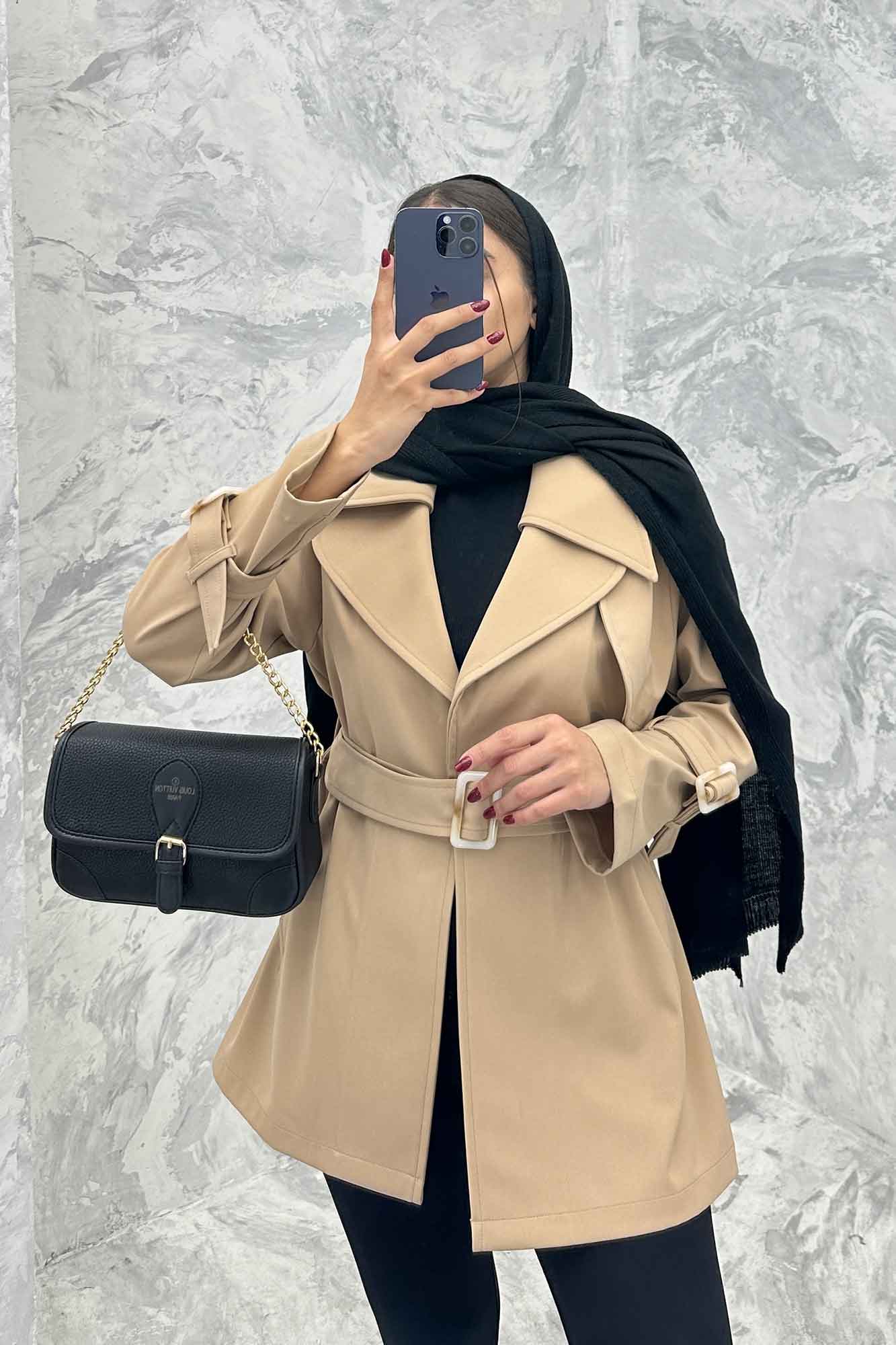 ترنچ کت دو یقه پرادا