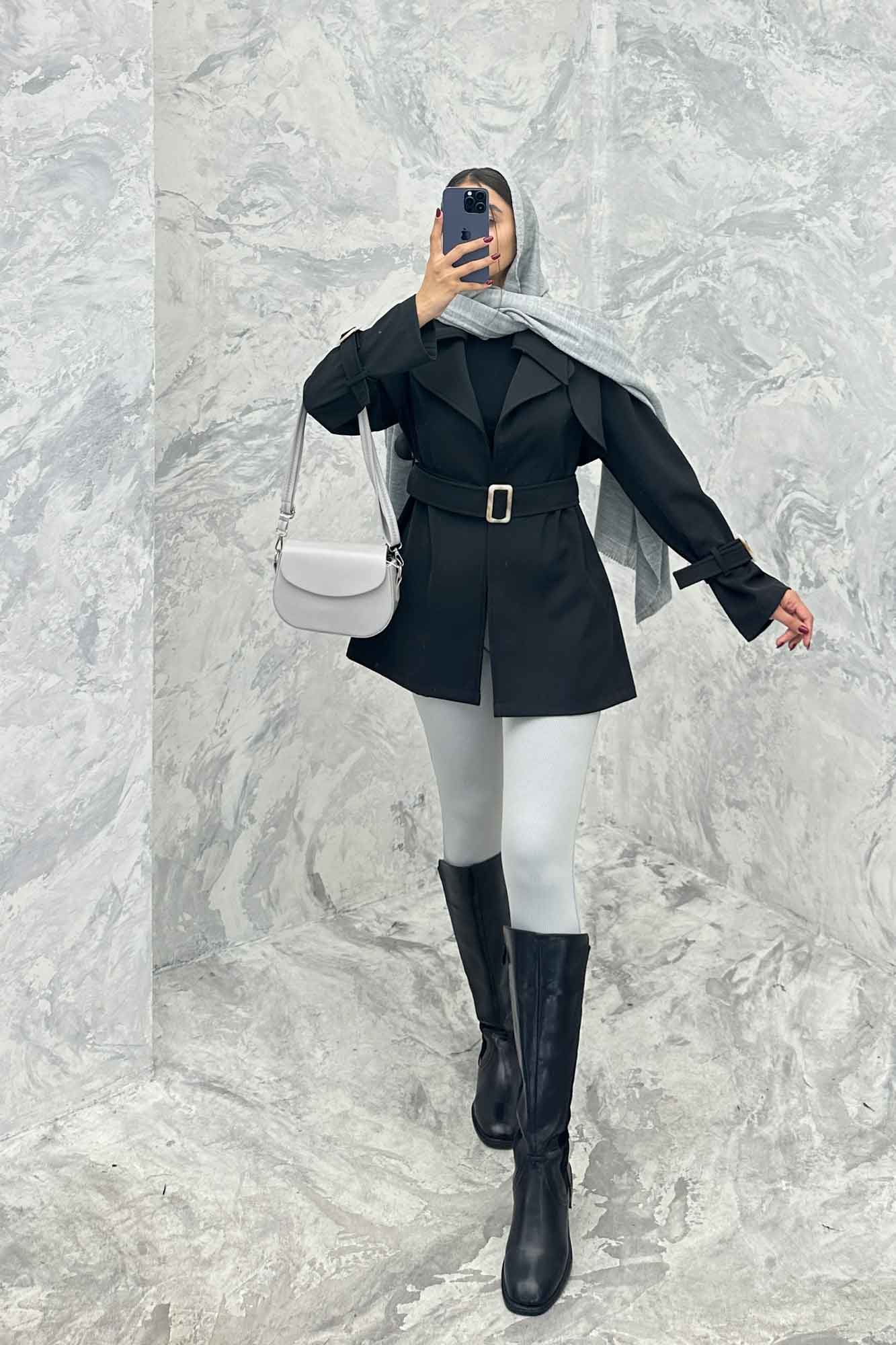 ترنچ کت دو یقه پرادا