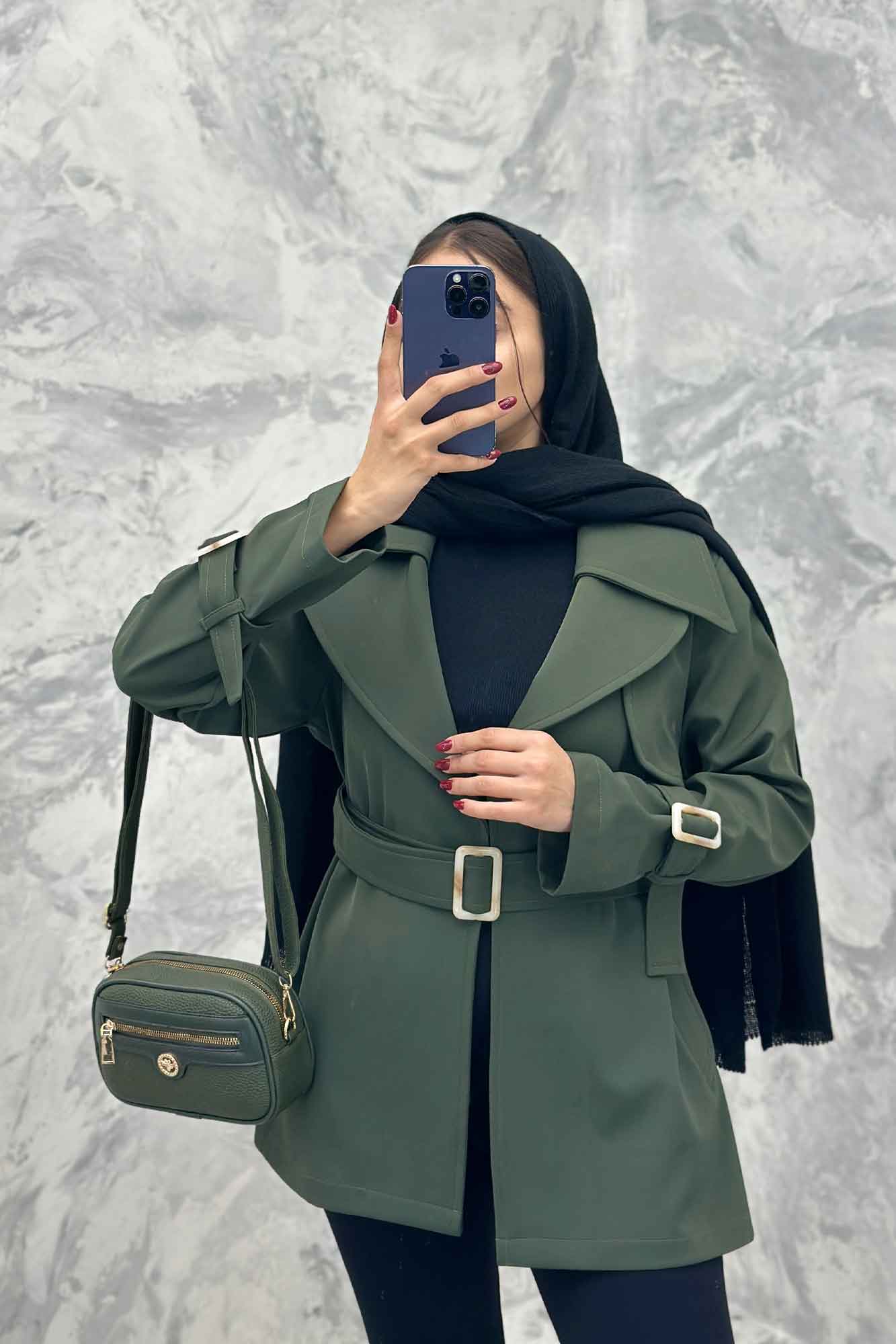 ترنچ کت دو یقه پرادا