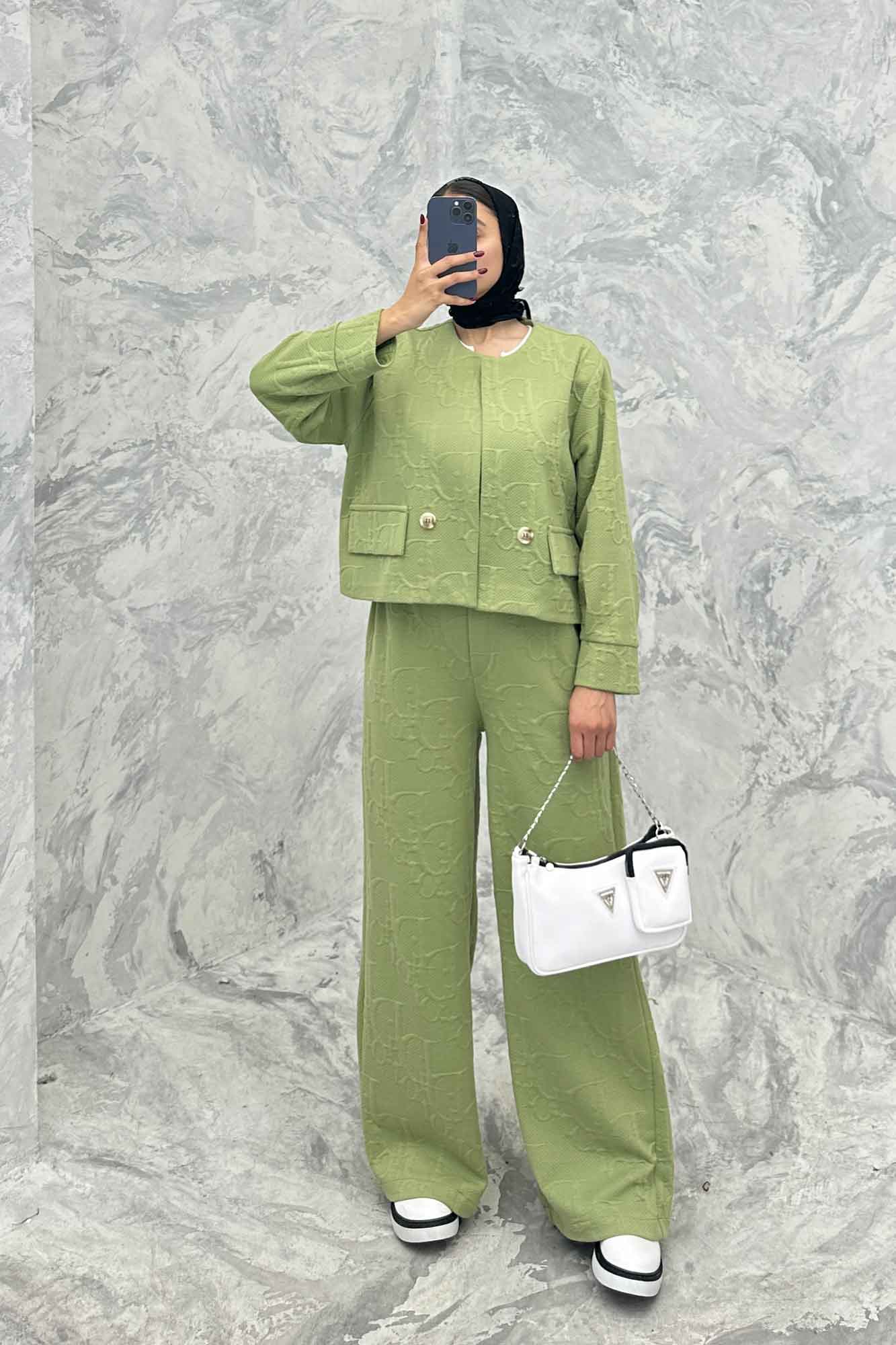 ست کت و شلوار فیتیله طرح DIOR