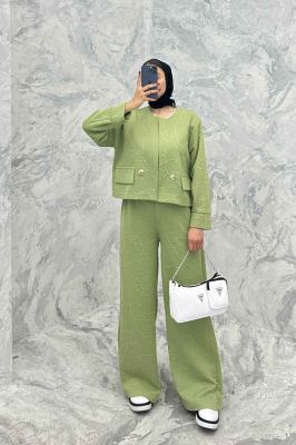 ست کت و شلوار فیتیله طرح DIOR