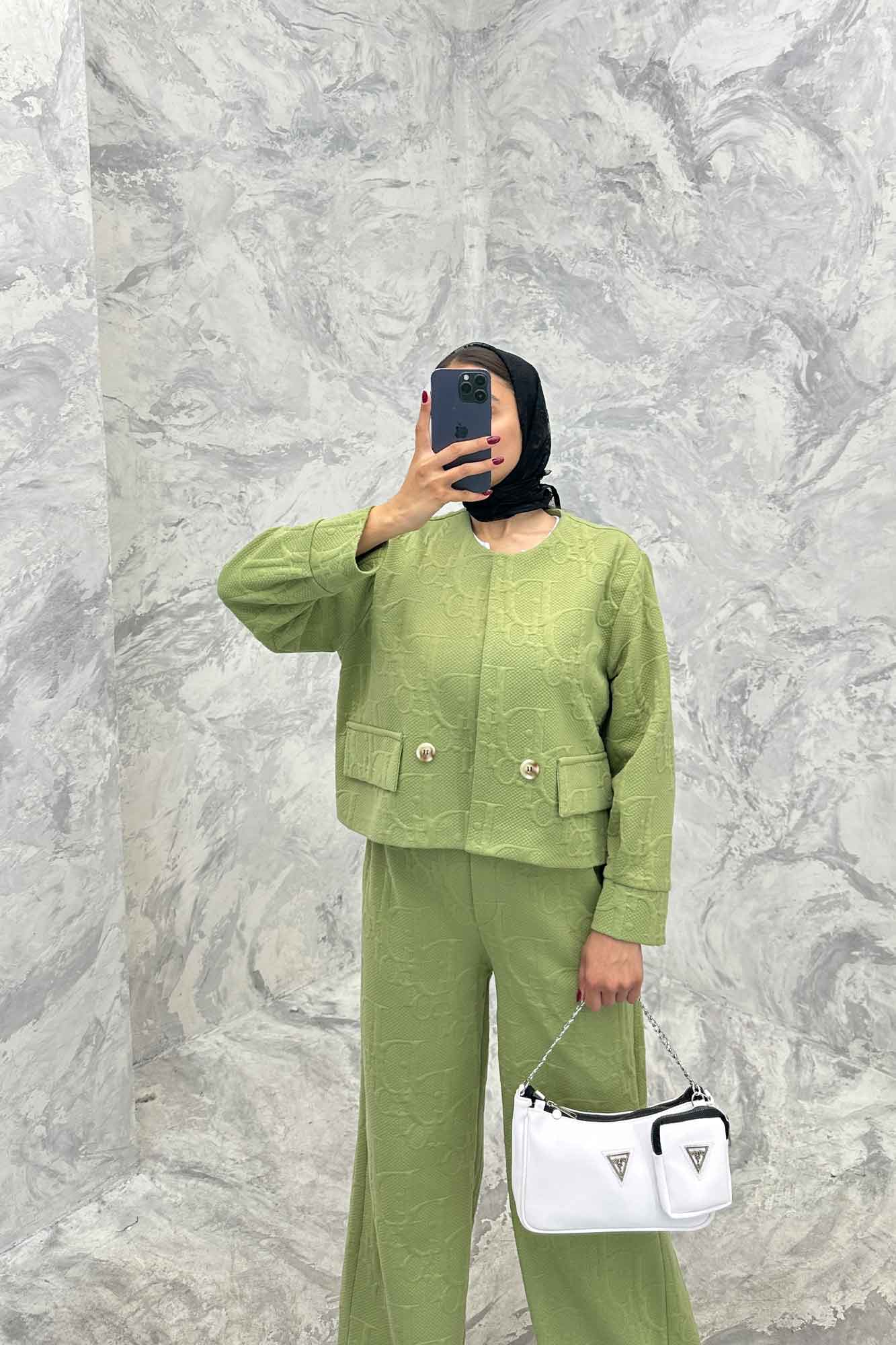 ست کت و شلوار فیتیله طرح DIOR