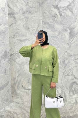 ست کت و شلوار فیتیله طرح DIOR