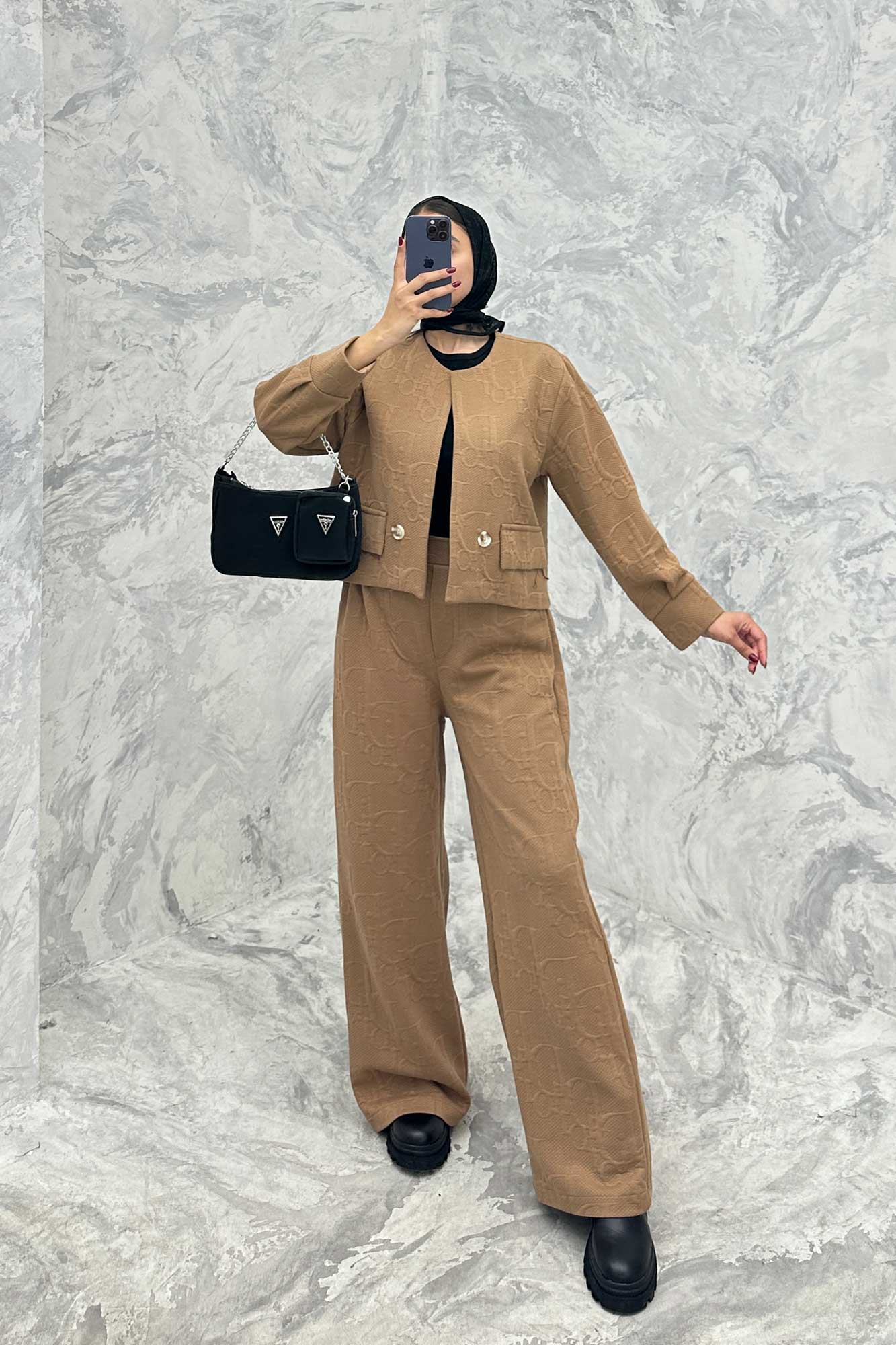 ست کت و شلوار فیتیله طرح DIOR