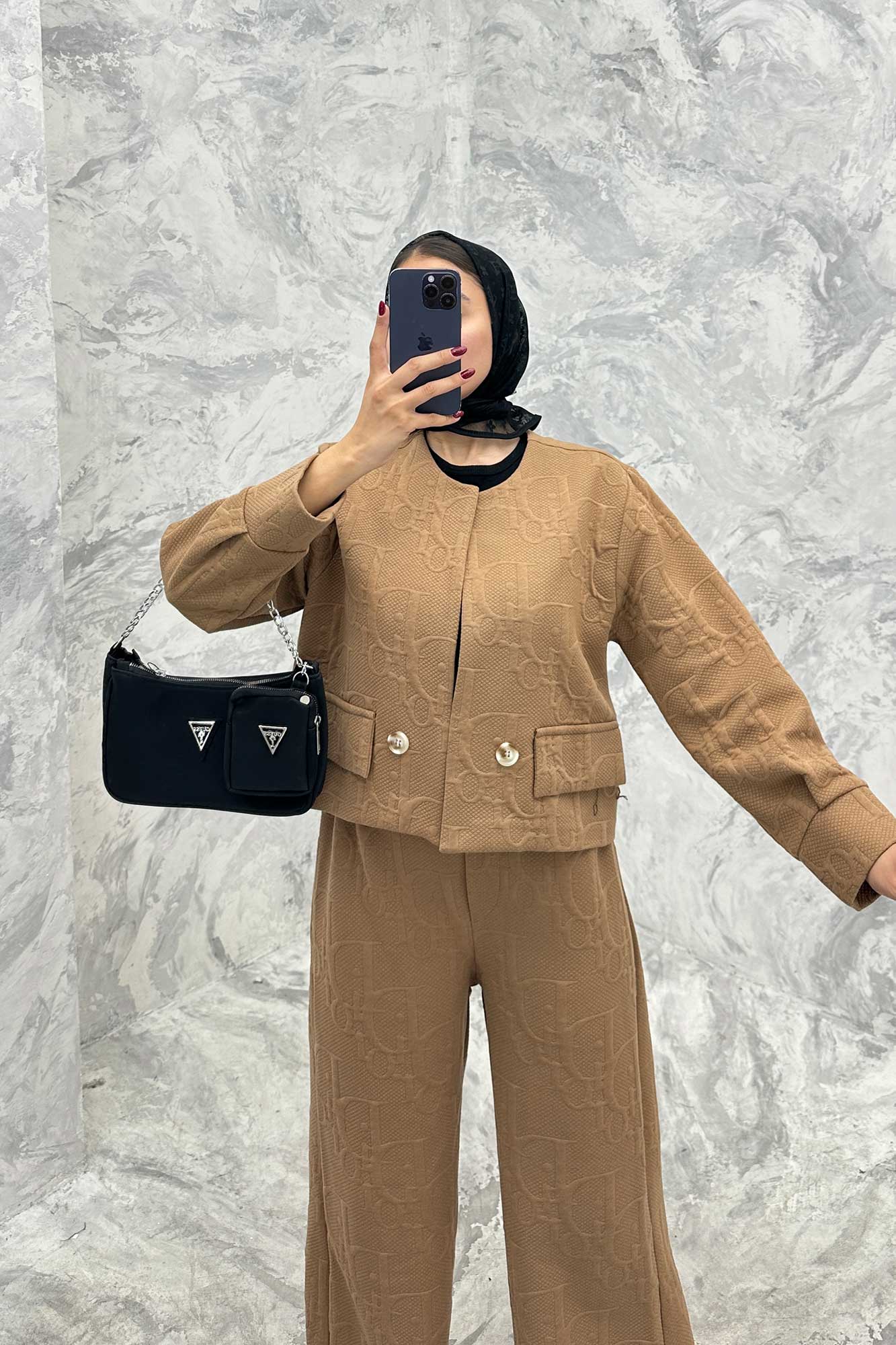 ست کت و شلوار فیتیله طرح DIOR